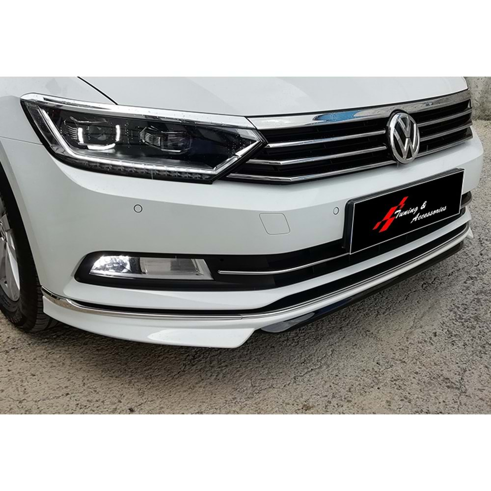 Passat B8 Sport Model Front Lip Raw Surface Vacuum Plastic / 2015-2019