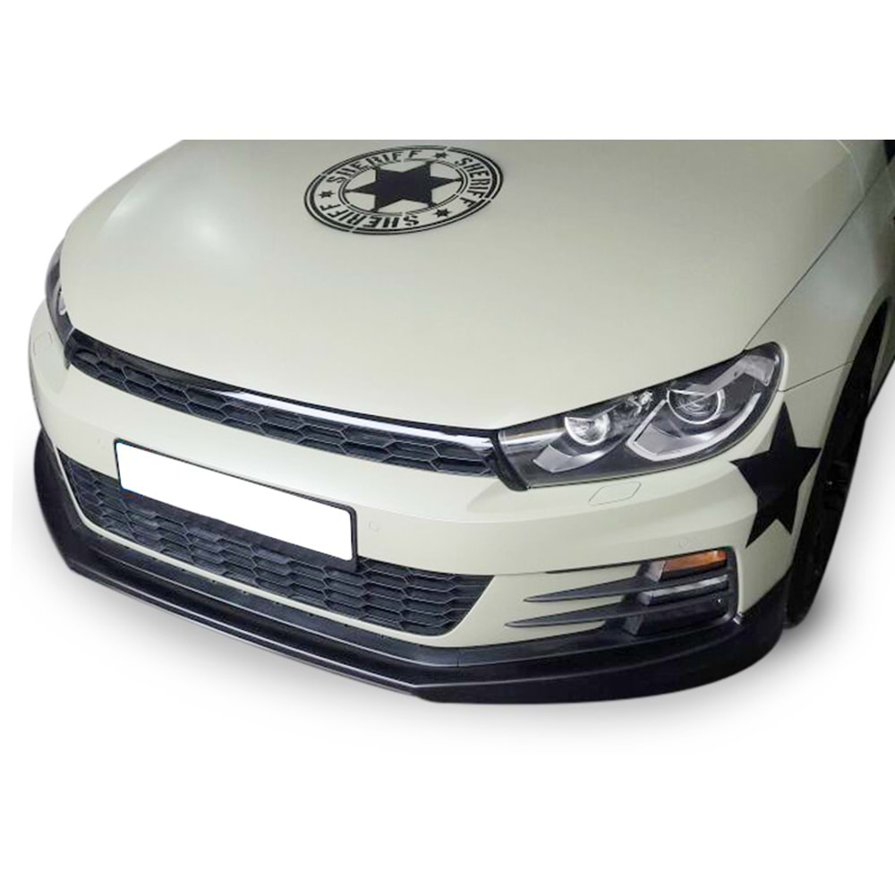 Scirocco Mk3 FL R Line Front Lip Raw Vacuum Plastic/ 2014-2017