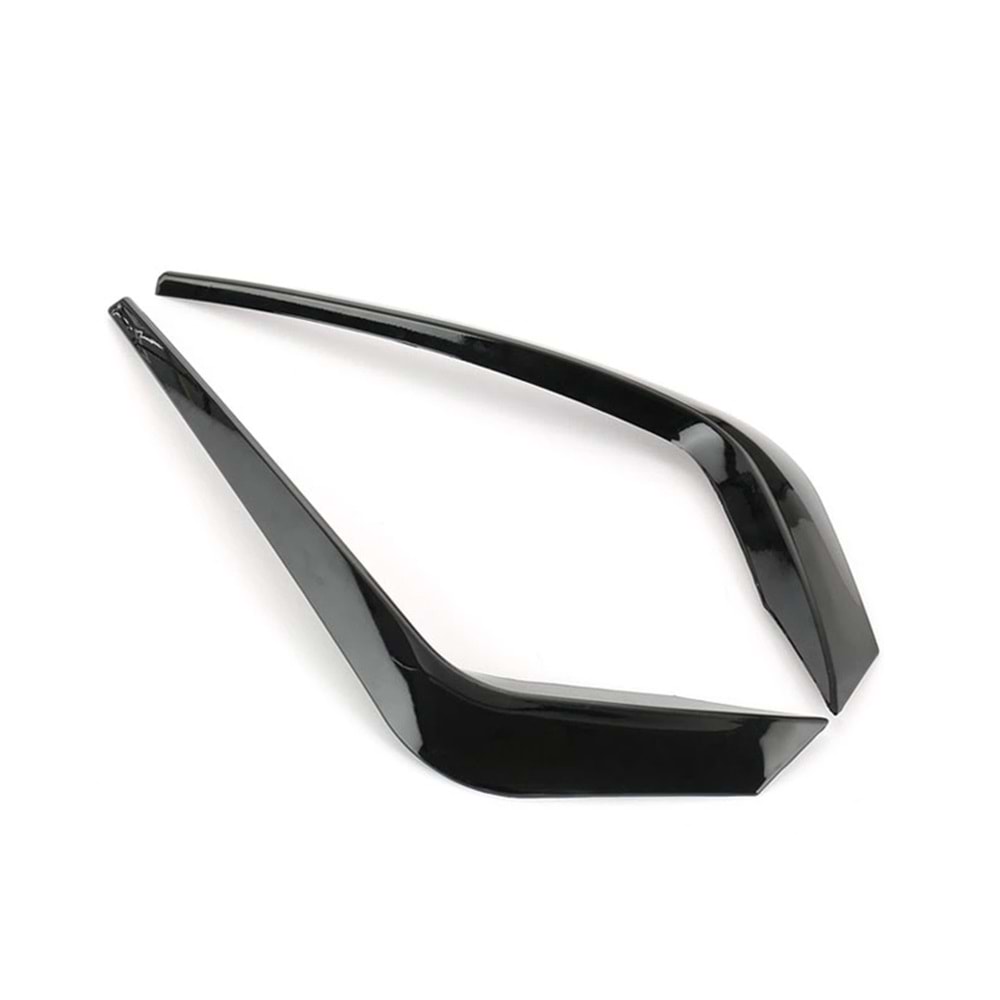 Superb MK3 Max Front Light Frames Piano Black Vacuum Plastic Set / 2015-2019