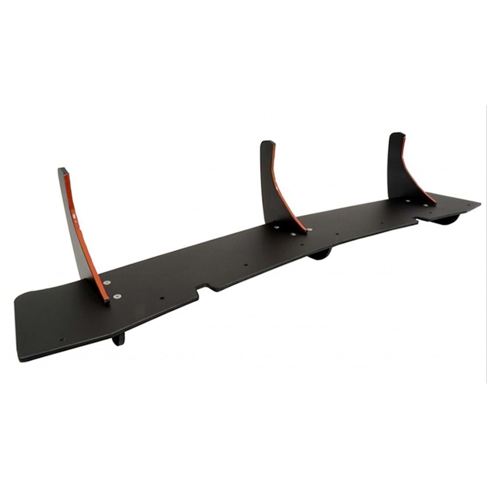 Scirocco R Max Rear Diffuser Splitter Matte Black ABS Plastic / 2008-2017