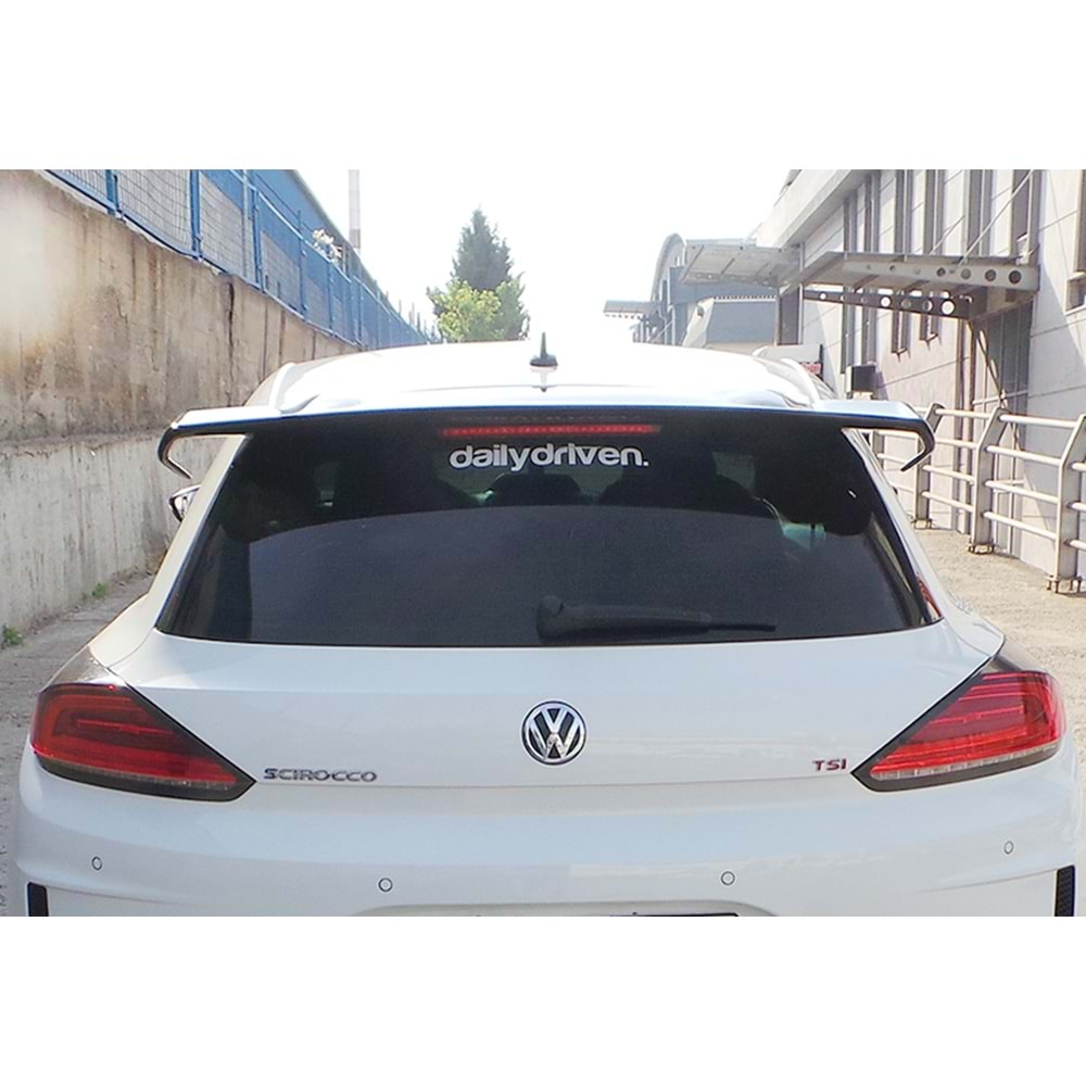 Scirocco FL R Cup Roof Spoiler Primer Surface Fiberglass / 2014-2017