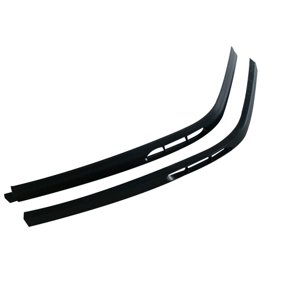 Universal Laguna Front Lip Matte Black ABS / 2 Pieces (V1 Old Style)