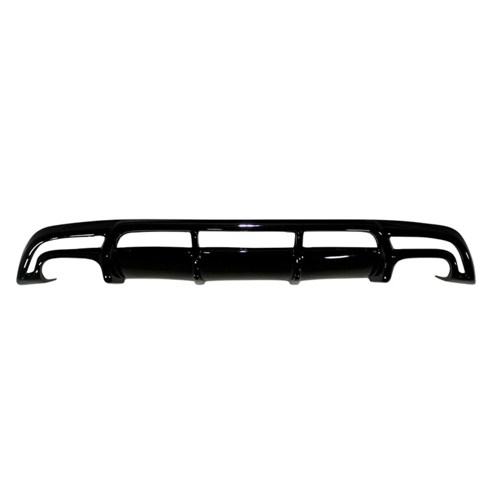 W176 A45 Brabus Rear Diffuser Matte Black Left + Right Dual Outputs Vacuum Plastic / 2012-2015