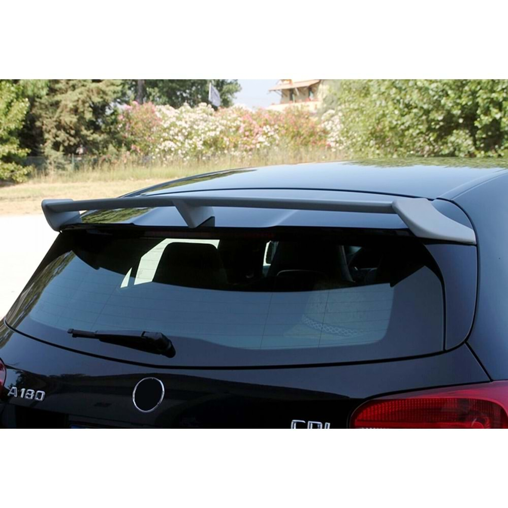 W176 Roof Spoiler Brabus Style Primer Painted Fiberglass / 2012-2018