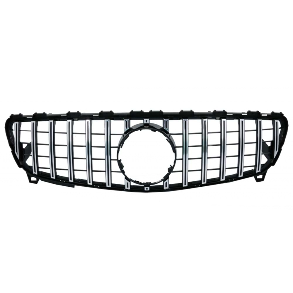 W176 FL GTR Front Grille ABS / 2015-2018 (Chrome Line + Piano Black)