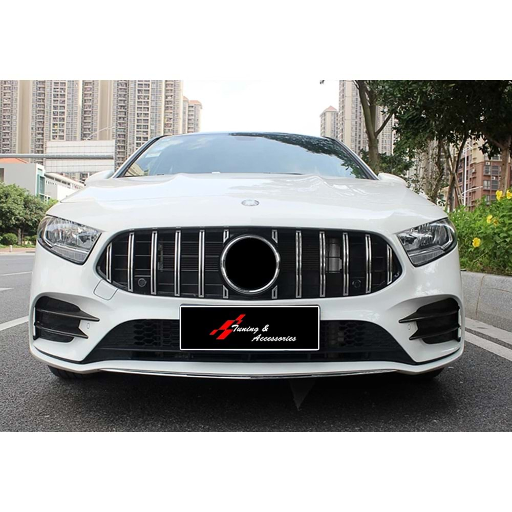 W177 GTR Front Grille ABS / 2018-up (Chrome + Piano Black)