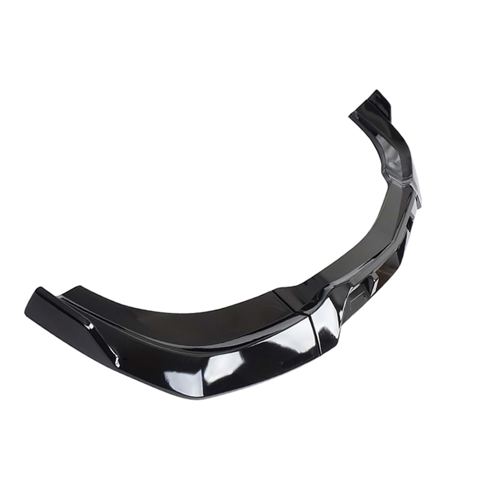 W204 Front Lip Piano Black ABS / 2011-2014 (3 Piece)