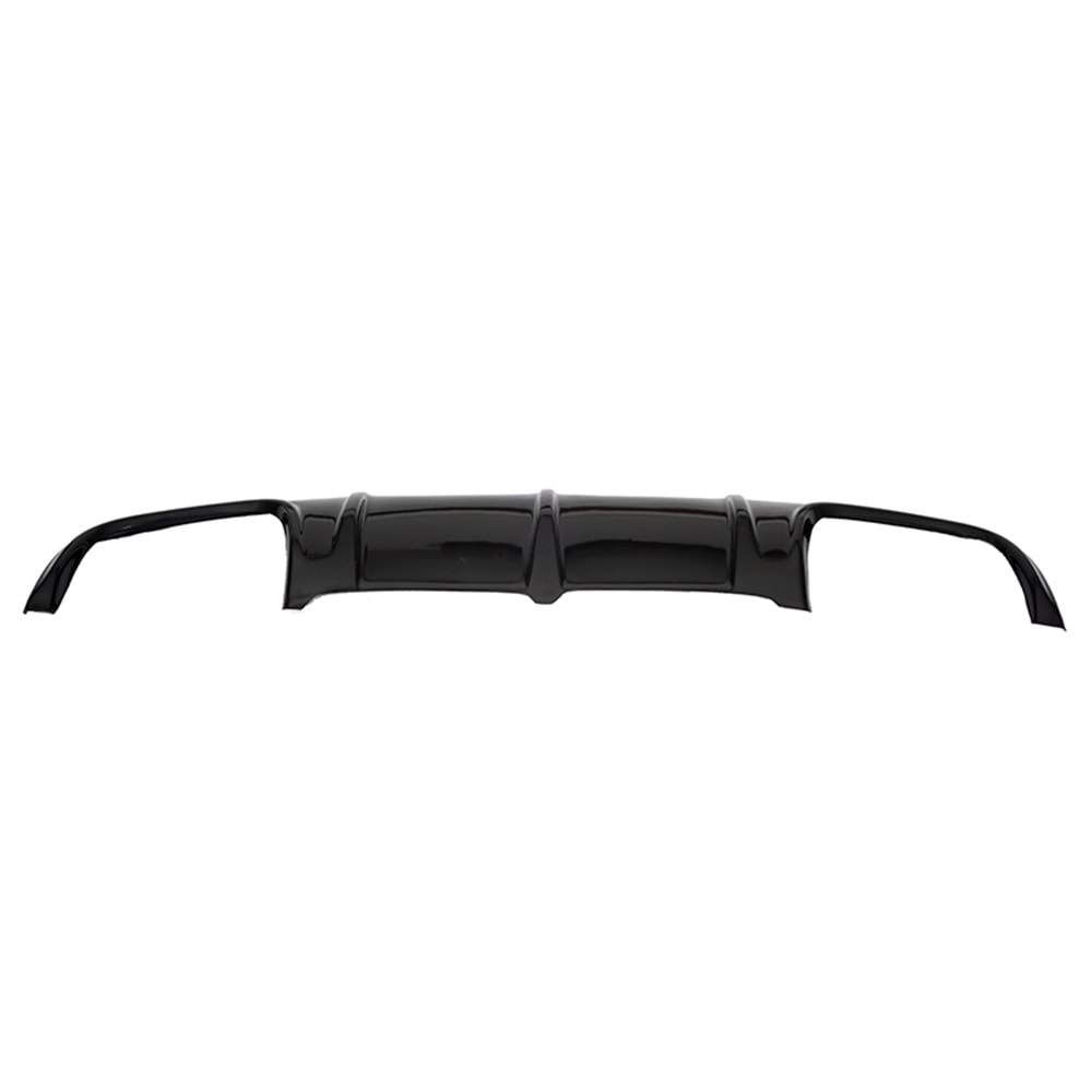 W204 AMG Rear Diffuser Piano Black Left + Right Outputs Vacuum Plastic / 2007-2011