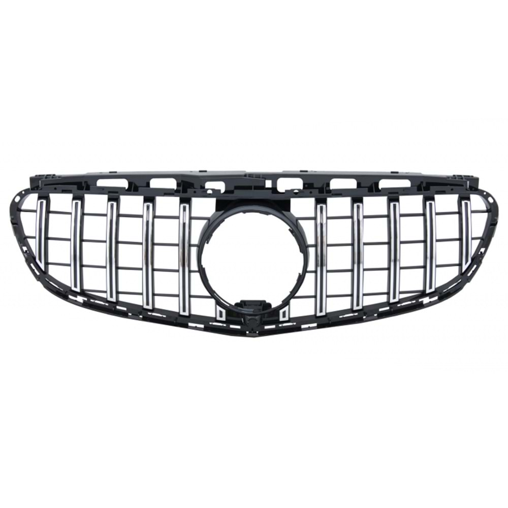 W212 FL GTR Front Grille ABS / 2013-2016 (Chrome Line + Piano Black)