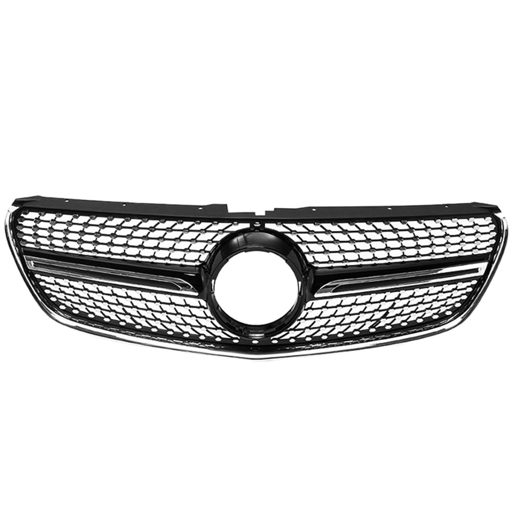 Vito W447 Diamond Front Grille ABS / 2014-up (Chrome + Piano Black)