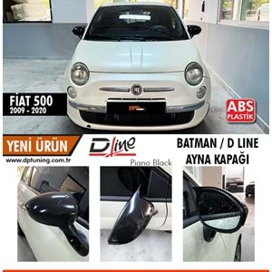 500 Batman Mirror Cover Piano Black / 2014 sonrası