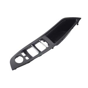 Door Window Control Switch Panel Trim Bezel Frame/Oem St., Front/Driver, Matte Black Surface, Oem St., ABS