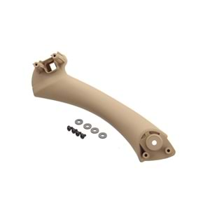 Inside Door Panel Pull Handle, Front or Rear/Left/Lower, Beige/Softage, Oem St., ABS