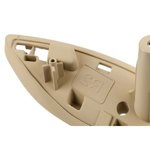 Inside Door Panel Pull Handle/Oem St., Rear/Left/Inside, Beige Surface/Softage, ABS