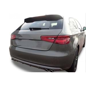 A3 8V S3 Style Rear Roof Spoiler Primer Painted Fiberglass / 2012-2016