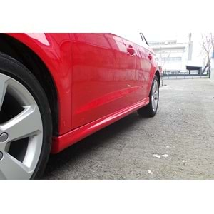 A3 8V Sport Side Skirts Raw Surface Vacuum Plastic / 2012-2019