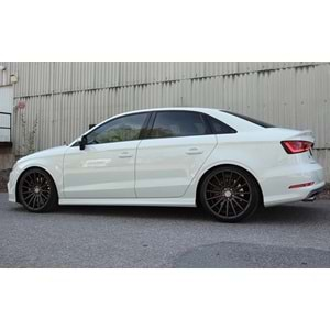 A3 8V Sedan S3 Style Side Skirts Raw Surface Vacuum Plastic / 2012-2019