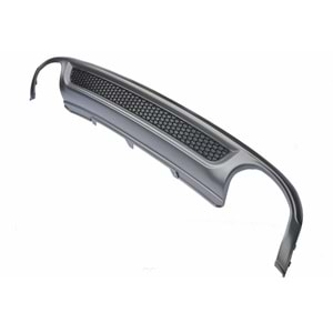 A4 B8 S Line Rear Diffuser Left+Right Double Outputs Matte Grey Surface ABS / 2008-2011 (Standart Bmp)