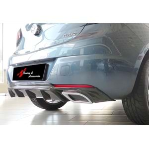 Astra K HB Sport Diffuser + Chromee Exhaust Tips Piano Black Vacuum Plastic / 2015-2020