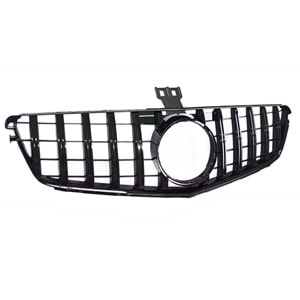 W204 GTR Front Grille ABS / 2007-2014 (Piano Black)