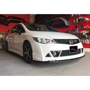 Civic FD6 Mugen RR Front Lip Piano Black Vacuum Plastic / 2006-2011