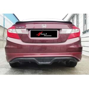 Civic FB7 Custom Style Rear Bumper Lip Raw Surface Vacuum Plastic / 2012-2016