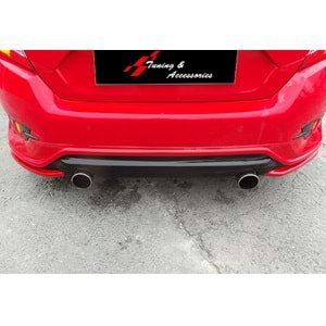 Civic FC5 Turbo Rear Diffuser Raw Vacuum Plastic / 2016-2021