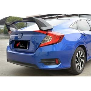 Civic FC5 Type R Style Rear Trunk Spoiler Raw ABS / 2016-2021 (3 Piece)