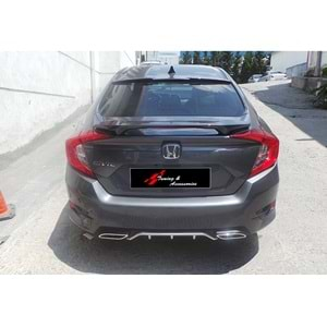 Civic FC5 OEM Rear Trunk Spoiler With LED Raw Surface ABS / 2016-2021