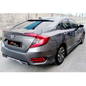 Civic FC5 Mugen Style Over Glass Spoiler Raw ABS / 2016-2021