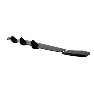 Clio 4 Max Rear Diffuser Splitter Matte Black ABS Plastic / 2012-2019