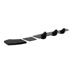 Clio 4 Max Rear Diffuser Splitter Matte Black ABS Plastic / 2012-2019