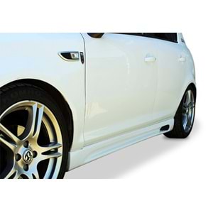 Corsa D Rieger Side Skirts Raw Surface Vacuum Plastic / 2006-2014