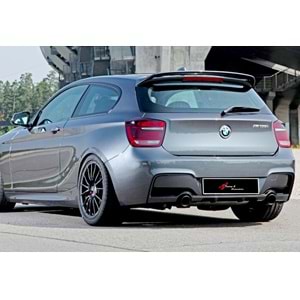 F20 M Performance Rear Diffuser Left+Right Single Output Matte Black ABS / 2011-2014