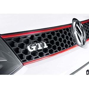 Golf 7 GTI Panjur Kırmızı Şerit + Piano Black Izgara ABS / 2012-2017