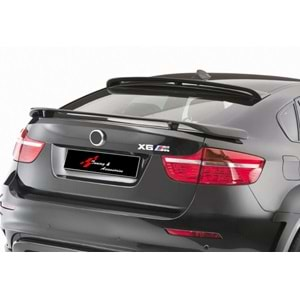 E71 X6 Hamman Style Rear Roof Spoiler Raw Surface ABS / 2008-2014