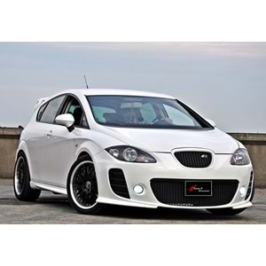 Leon Mk2 Cupra Front Bumper + Front Grille Primer Painted Fiberglass / 2005-2012