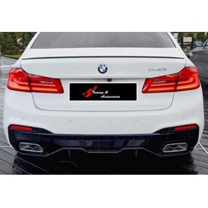 G30 M Perfomance Type 2 Diffuser Gray ABS / 2017-2023 (R+L Double Output)