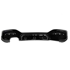 F20 LCI M Performance Rear Diffuser Left Right Double Output Glossy Black ABS / 2015-2019