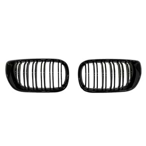 E46 LCI M3 Front Grille Piano Black ABS / 2003-2006 // Sedan