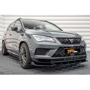 Cupra Ateca Max V1 Front Lip Piano Black Vacuum Plastic / 2021 - up