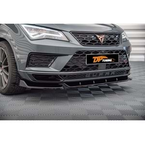 Cupra Ateca Max V1 Front Lip Piano Black Vacuum Plastic / 2021 - up