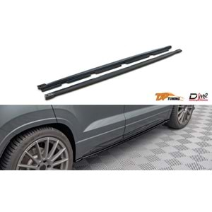 Cupra Ateca Max Side Skirt Lower Lip Piano Black Vacuum Plastic / 2021 -