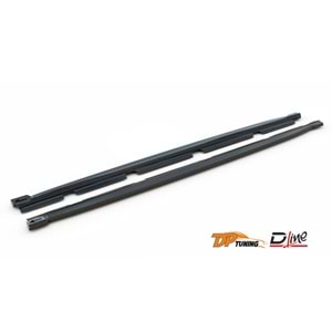 Cupra Ateca Max Side Skirt Lower Lip Piano Black Vacuum Plastic / 2021 -