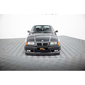 E36 M3 MAX Style Front Lip Piano Black Vacuum Plastic / 1990-2000