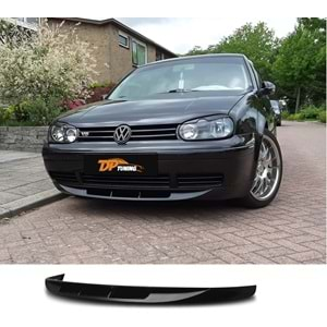 Golf 4 Vortex Style Front Lip Matte Black Vacuum Plastic / 1990-2000