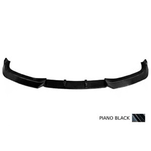 F10 LCI Standard Bumper Front Lip Piano Black ABS / 2014 - 2017 (3 Pieces)