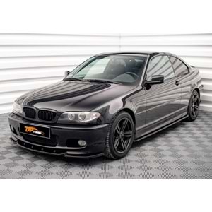 E46 MAX Side Skirt Lower Lip Piano Black Vacuum Plastic / 1997-2006