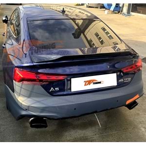 A5 B9 R Style Spoiler Piano Black ABS / 2016-2021