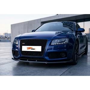 A5 8T S5 / S-Line V2 Front Lip Piano Black Vacuum / 2007-2011